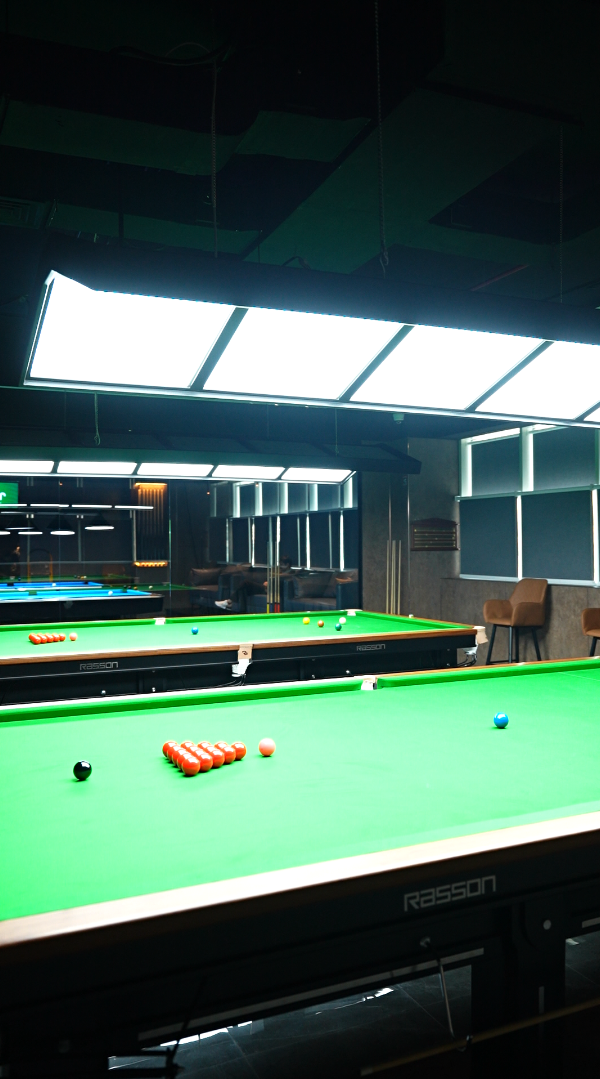 Inside 147 Snooker club
